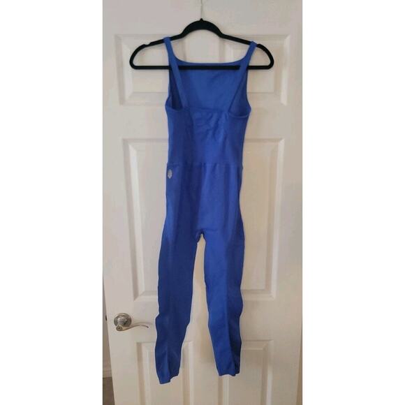 Free People FP Movement Good Karma Jumpsuit SZ M/L One Piece In Electric Cobalt - Picture 6 of 12